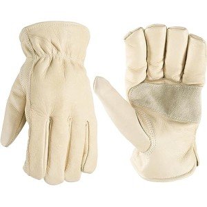 Durable Leather Work Gloves for Outdoor Tasks