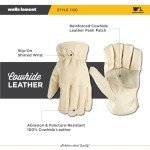 Durable Leather Work Gloves for Outdoor Tasks
