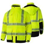 FONIRRA Waterproof Hi-Vis Safety Jacket for Men