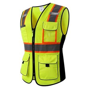 Women’s Hi-Vis Reflective Safety Vest with Pockets