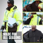 Men's 5-in-1 Waterproof Hi-Vis Safety Jacket