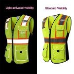 Women’s Hi-Vis Reflective Safety Vest with Pockets