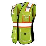 Women’s Hi-Vis Reflective Safety Vest with Pockets