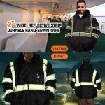 High Visibility Reflective Waterproof Safety Jacket
