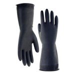 Pomex Natural Latex Chemical Resistant Work Gloves