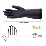 Pomex Natural Latex Chemical Resistant Work Gloves