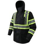 Hi-Vis Waterproof Safety Rain Jacket for All