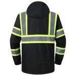 Hi-Vis Waterproof Safety Rain Jacket for All