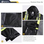 Hi-Vis Waterproof Safety Rain Jacket for All