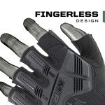 Fingerless Tactical Work Gloves for Outdoor Safety