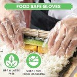 600pcs BPA-Free Disposable Plastic Gloves for Cooking
