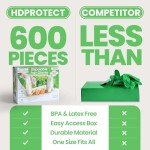 600pcs BPA-Free Disposable Plastic Gloves for Cooking