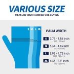 Blue Powder-Free Disposable Vinyl Exam Gloves (100)