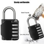 Waterproof 4-Digit Combination Lock for Outdoor Use