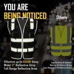 COOLJOB Hi-Vis Reflective Safety Vest for Men