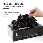 Black Nitrile Disposable Gloves - 100 Pack, Large
