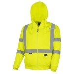 High Visibility Reflective Safety Hoodie - Orange/Green