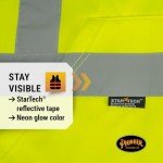 High Visibility Reflective Safety Hoodie - Orange/Green