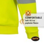 High Visibility Reflective Safety Hoodie - Orange/Green