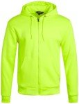 Men's Hi-Visibility Thermal Hoodie - Neon Safety Zip Up