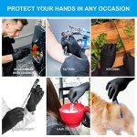 Black Nitrile Disposable Gloves - 100 Pack, Large