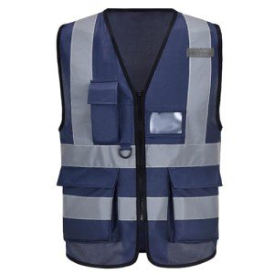 Navy Safety Vest for Men - Sizes 6XL to 8XL