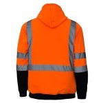 High Visibility Hooded Sweatshirt - Orange, 2XL