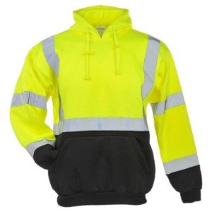 High Visibility Reflective Hoodie with Black Bottom