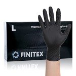 Black Nitrile Disposable Gloves - 100 Pack, Large