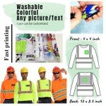 Hi-Vis Long Sleeve Safety T-Shirt with Reflective Strips