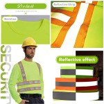 Hi-Vis Long Sleeve Safety T-Shirt with Reflective Strips