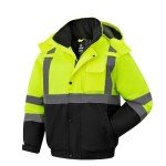 High Visibility Waterproof Winter Safety Jacket - Men