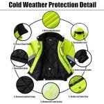 High Visibility Waterproof Winter Safety Jacket - Men