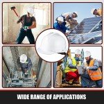 20-Pack Adjustable Hard Hats with Cotton Brow Pad