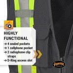 Hi-Vis Tear-Away Mesh Safety Vest with Pockets