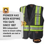 Hi-Vis Tear-Away Mesh Safety Vest with Pockets