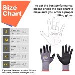 MicroFoam Nitrile Coated Work Gloves - 6 Pairs