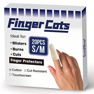 20PCS Cotton Comfort Finger and Toe Sleeves