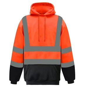 High Visibility ANSI Class 3 Reflective Safety Hoodie