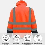 High Visibility ANSI Class 3 Reflective Safety Hoodie