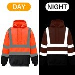 High Visibility ANSI Class 3 Reflective Safety Hoodie