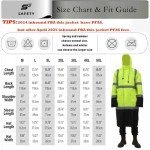 High Visibility Rain Jacket for Men - Lightweight Waterproof