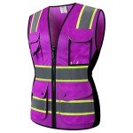 Women’s Hi-Vis Reflective Safety Vest - Purple