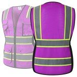Women’s Hi-Vis Reflective Safety Vest - Purple