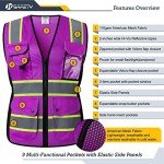 Women’s Hi-Vis Reflective Safety Vest - Purple