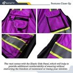 Women’s Hi-Vis Reflective Safety Vest - Purple
