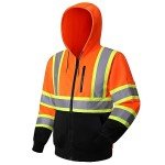 Hi-Vis Zip-Up Safety Hoodie for All Sizes