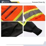 Hi-Vis Zip-Up Safety Hoodie for All Sizes