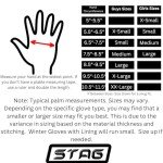 Men’s Golden Stag Leather Work Gloves - Large