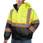 High Visibility Waterproof Rain Jacket for Safety
